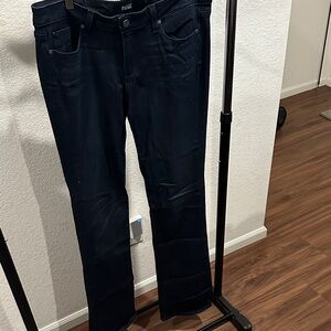 PAIGE Women's Midnight Blue Boot Cut Jeans